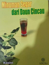 Minuman Segar dari Daun Cincau